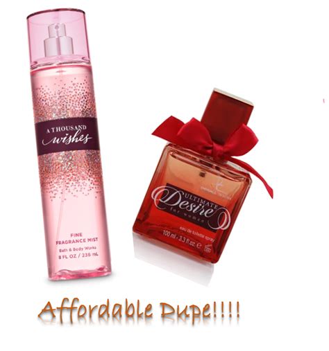 bath and body works perfume dupes a thousand wishes|luxury perfume dupes.